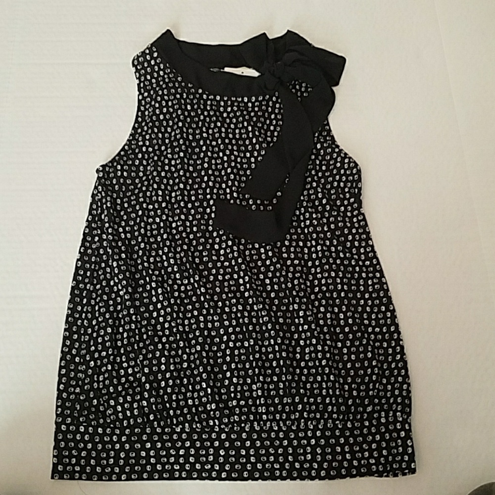 Anthropologie/ Deletta tie neck blouse